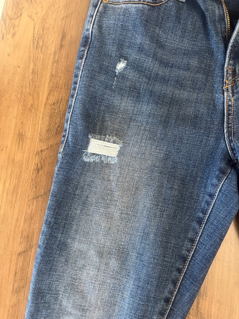 True Religion Women's Dark Blue Skinny Jeans with Faded Finish - Picture 7 of 7